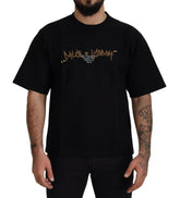 Dolce & Gabbana Black Logo Cotton Crewneck T-shirt -   -  Dolce & Gabbana.